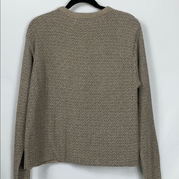 Haley beige and black woven long sleeved sweater L - Picture 6 of 6